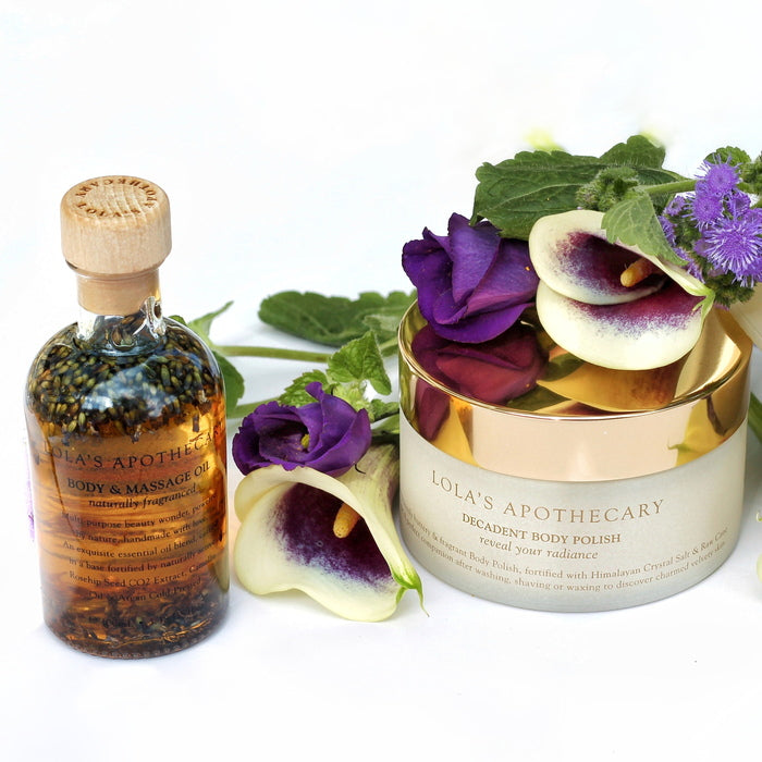 Lola's Apothecary Tranquil Isle Relaxing Body & Massage Oil and Body Polish