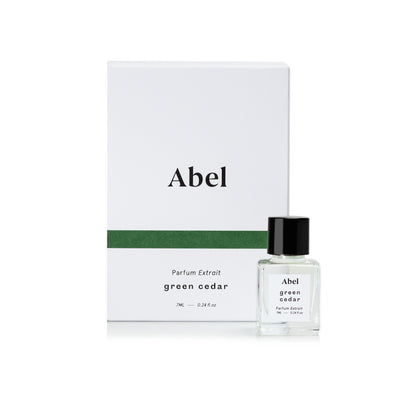 Abel Green Cedar Parfum Extrait with Packaging