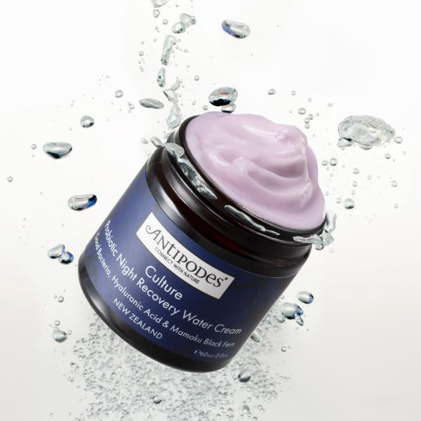 Antipodes Culture Probiotic Night Recovery Water Cream - immagine dell'umore