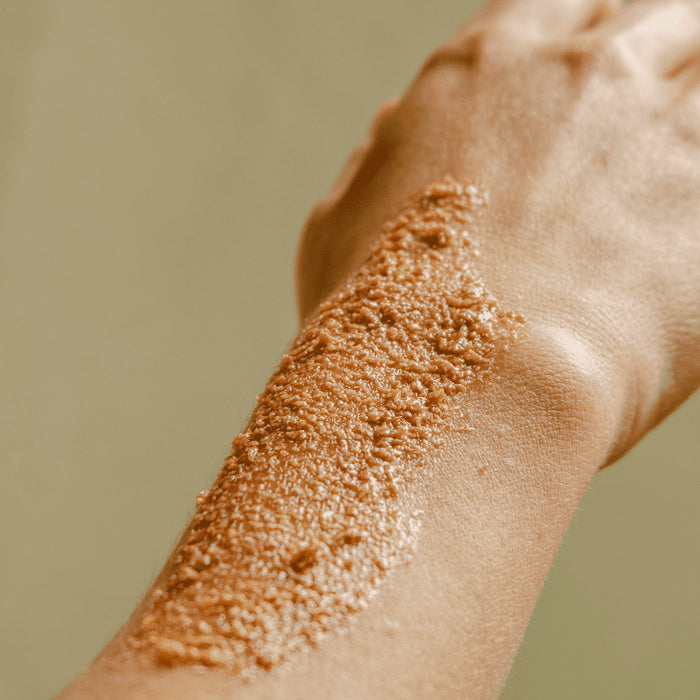 Oden Body Scrub - on arm