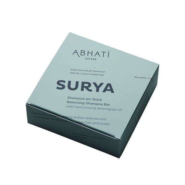 Abhati Suisse Embalaje de barra de champú equilibrante Surya