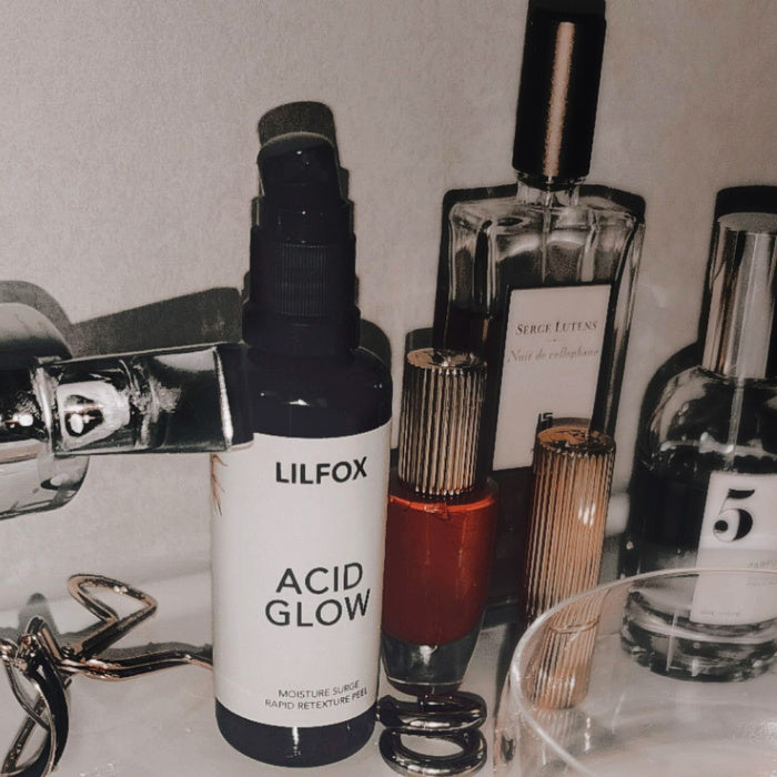Lilfox Acid Glow Rapid Retexture Peel - in bathroom