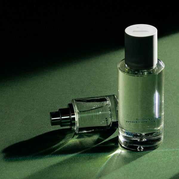 Abel Perfume Green Cedar regular and small bottle
