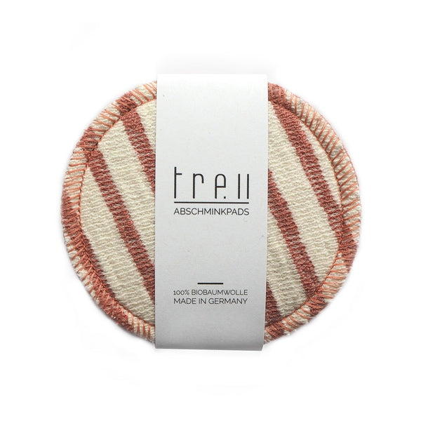 Treu Organic make-up removal pads sweat & terry striped