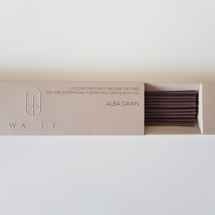 WA:IT ALBA:DAWN Encens du Matin boîte ouverte