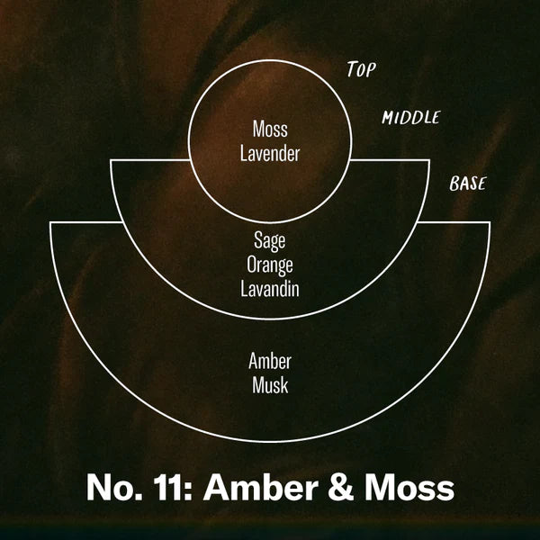 No. 11 Amber & Moss Incense Sticks - scent composition