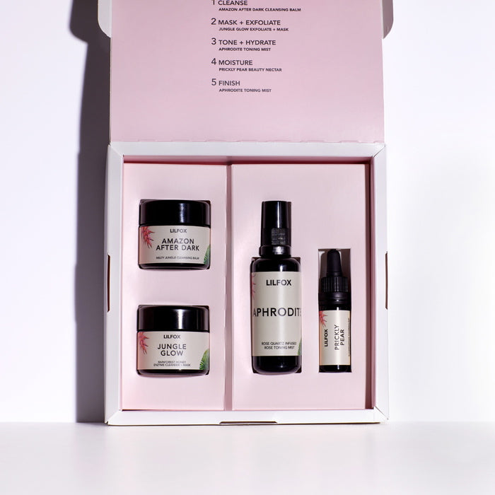 Coffret de soins pour la peau Lilfox Aromatic Beautysphere Essentials dans la boîte