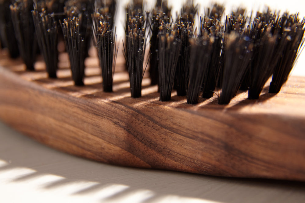 Boar bristle brush - detail
