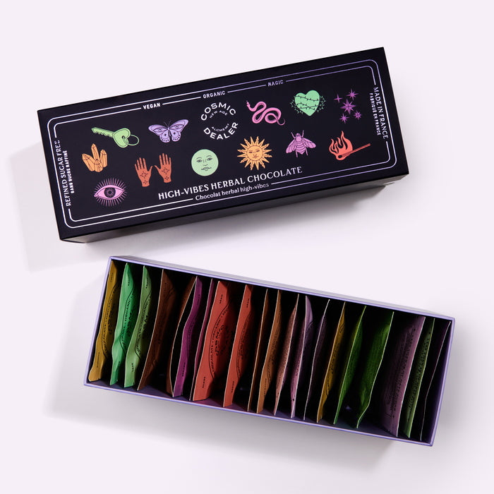 Box of 20 Chakra Chocolates - open box