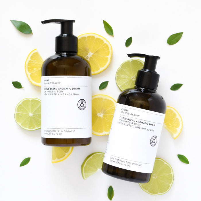 Evolve Organic Beauty Aromatic Hand and Body Lotion Citrus Blend Lotion and Wash
