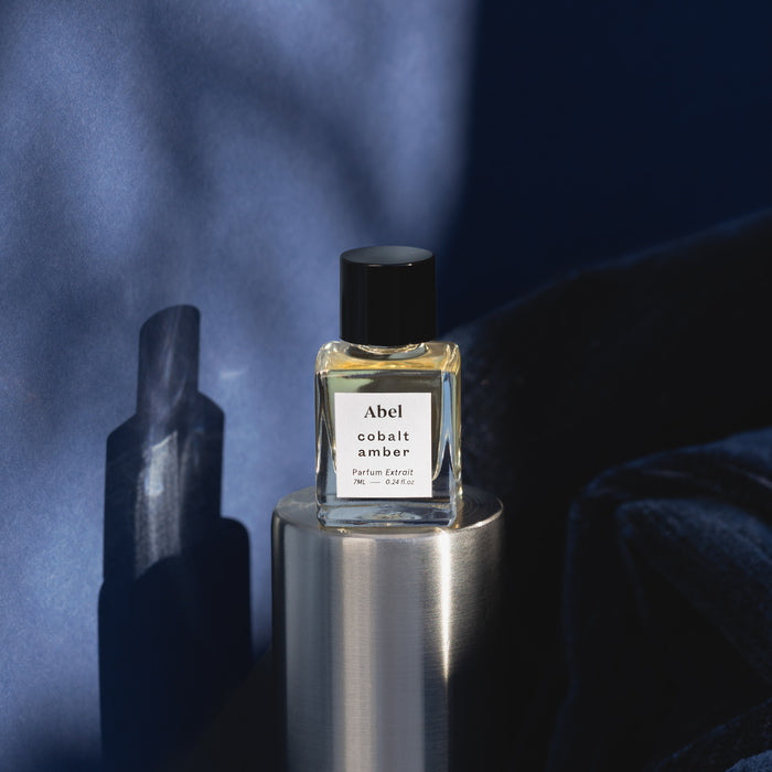 Abel Cobalt Amber Perfume Extrait Lifestyle Image