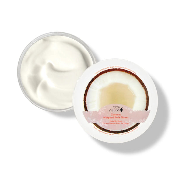100% Pure Coconut Whipped Body Butter Open jar