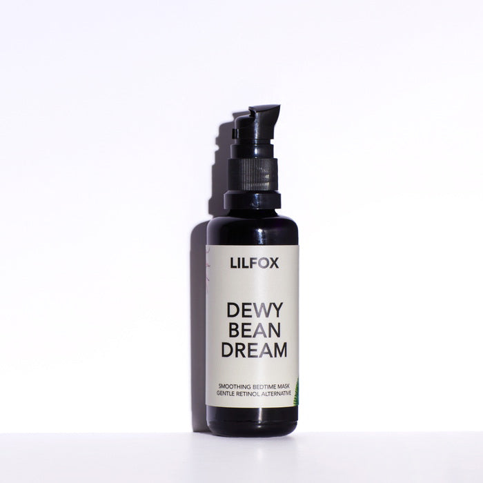 Dewy Bean Dream Smoothing Bedtime Mask - mood light gray background