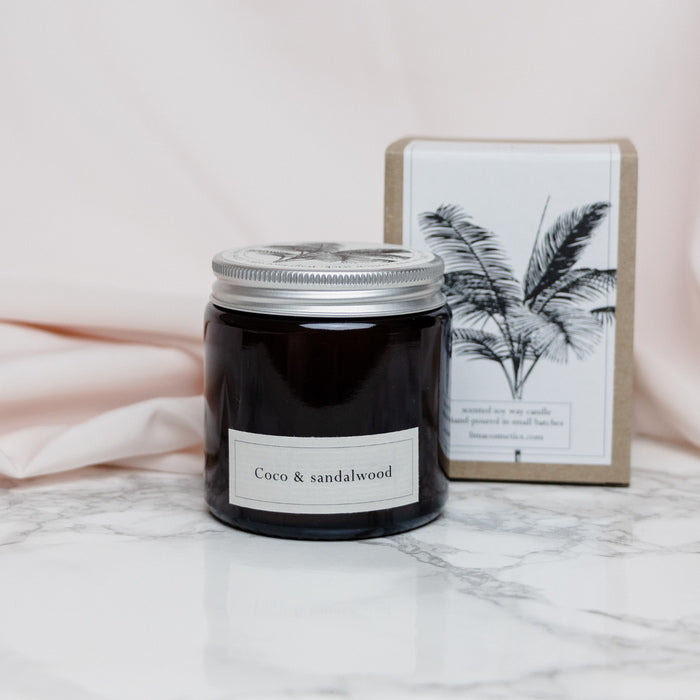 Lima Cosmetics Coco & Sandalwood scented candle - packaging