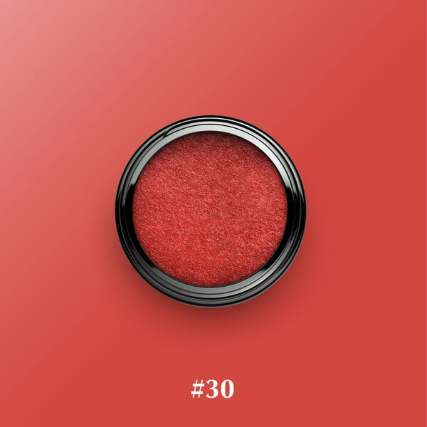 Shamanic Los colores Glamour Red No 30 sobre fondo rojo