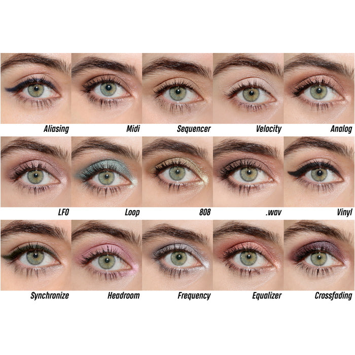Hiro Cosmetics Natural Pressed Eyeshadow Refill All Eye Swatches