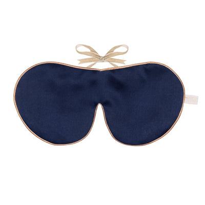 Pure Mulberry Silk Lavender Eye Mask Unscented Navy