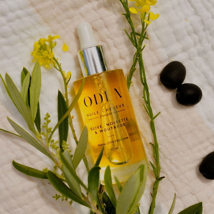 Oden French Hair Oil - Mood with plant