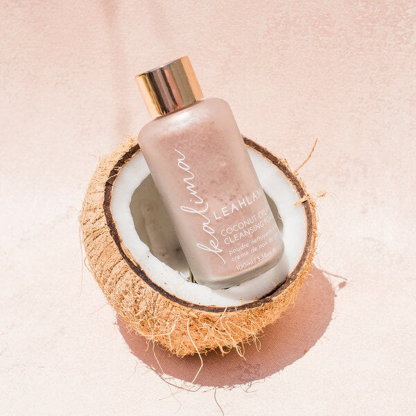 Leahlani Kalima Coconut Cream Cleansing Powder Mood Image with Coconut