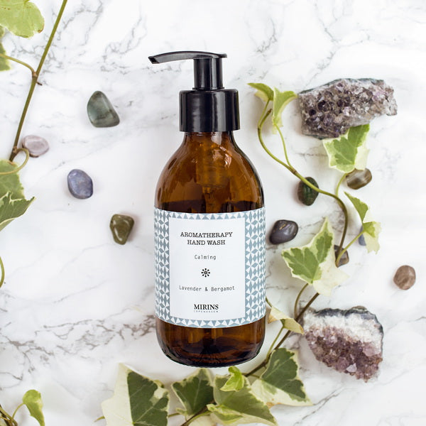 Mirins Copenhagen Hand Wash Calming | Aromatherapy liquid soap - mood with crystals