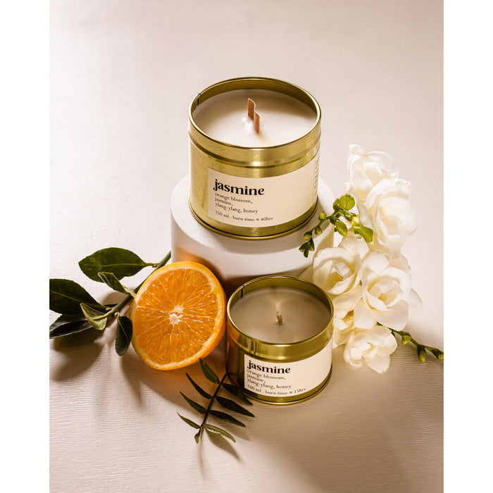 Jasmine Botanical Scented Candle Large and Small