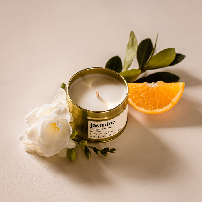 Jasmine Botanical Scented Candle Mood Orange