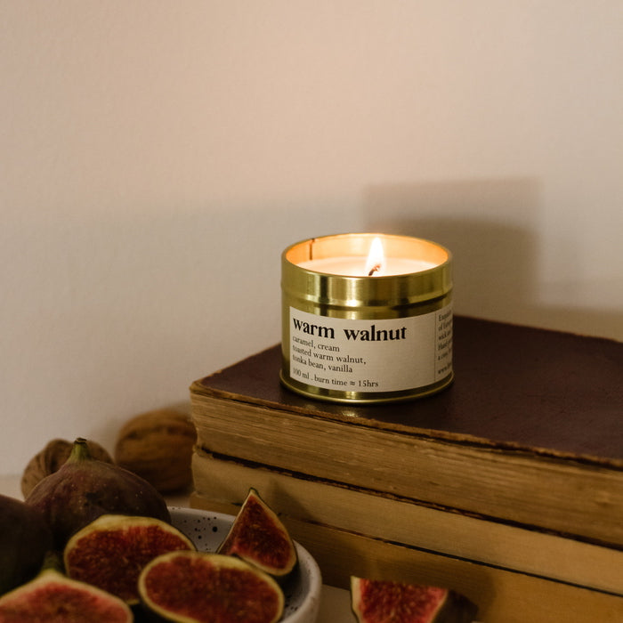 Warm Walnut Botanical scented candle Mood Fig