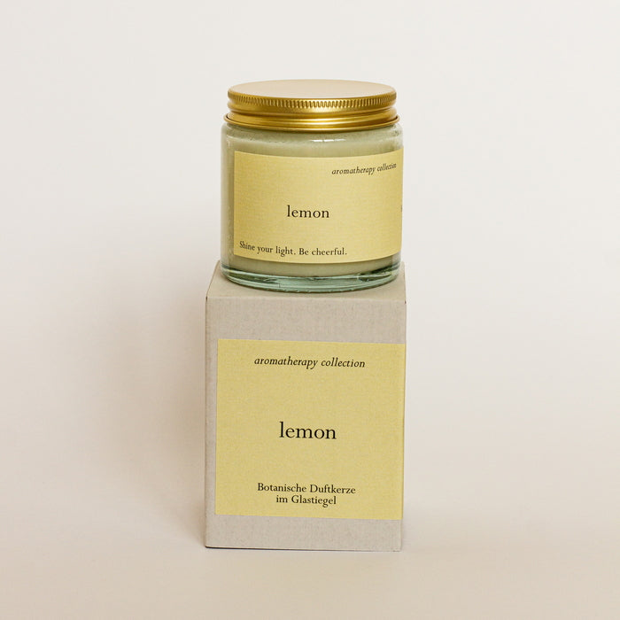 Lima Cosmetics Lemon Aromakerze Verpackung