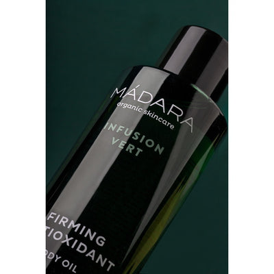 Mádara Infusion Vert Firming Antioxidant Body Oil - Close up image