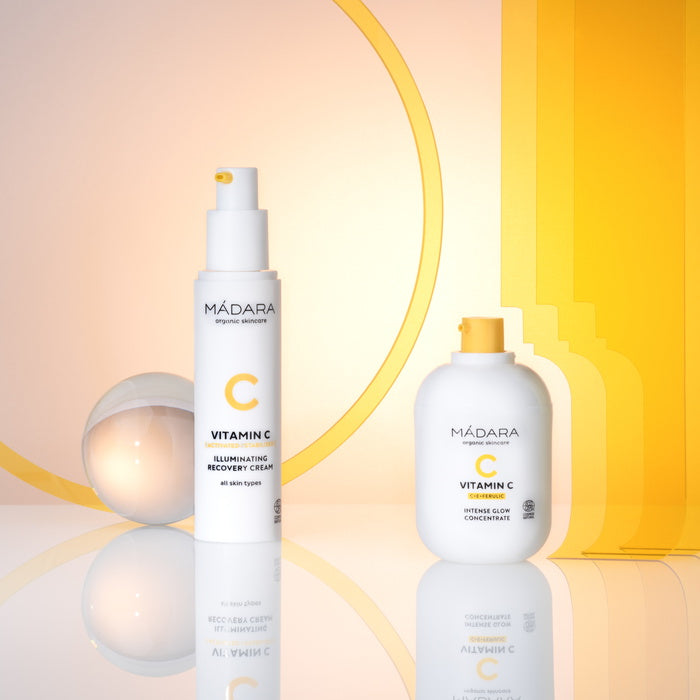 Mádara Vitamin C Intense Glow Concentrate + Recovering Cream