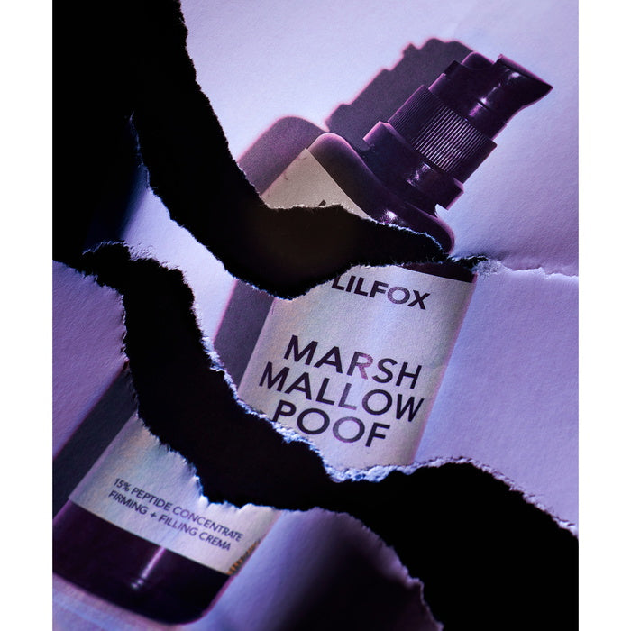 Lilfox Marshmallow Poof 15% Peptide Firming + Filling Crema - mood torn paper