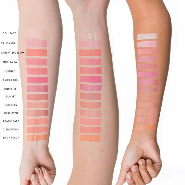 Lily Lolo Mineral Blush Swatches on arm