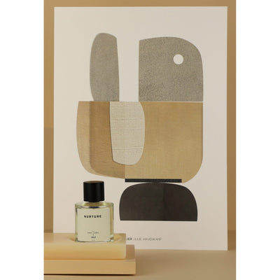 Abel x Gray Label Nurture Perfume mood in front of picture