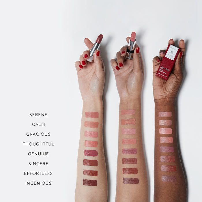 Kjaer Weis Lipstick Nude Naturally Collection - Colour swatches