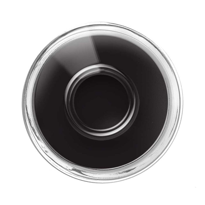 OZN Nail polish Ebony - Black - open jar