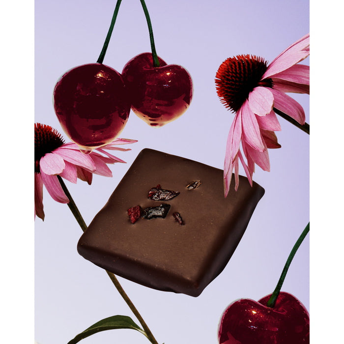 Cosmic Dealer Caja de 7 Chocolates Chakra Mood con Cerezas