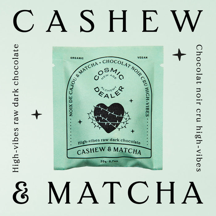Cosmic Dealer Box of 7 Chakra Chocolates Mood Cashew and Matcha
