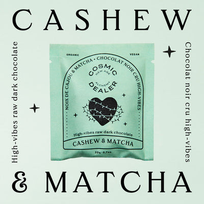 Cosmic Dealer Box of 7 Chakra Chocolates Mood Cashew and Matcha