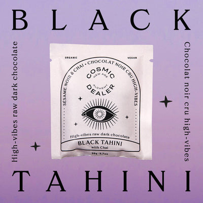 Cosmic Dealer Box of 7 Chakra Chocolates Mood Black Tahini