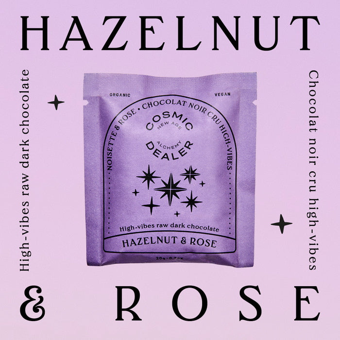 Cosmic Dealer Box of 7 Chakra Chocolates Mood Hazelnut And Rose
