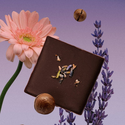 Box of 20 Chakra Chocolates Wild Lavender Mood