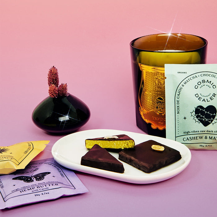 Cosmic Dealer Caja de 7 Chocolates Chakra Mood Texture