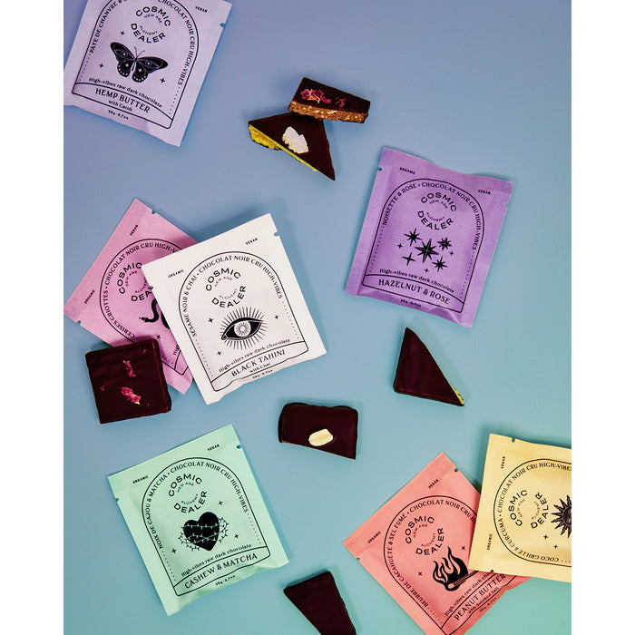 Cosmic Dealer Caja de 7 Chocolates Chakra Mood Group