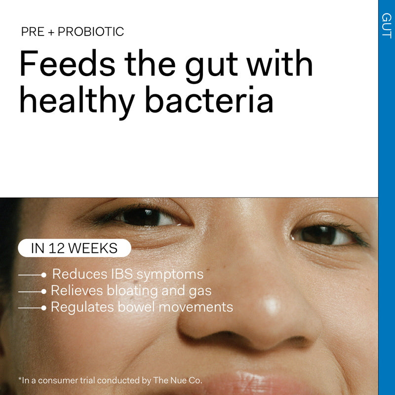 The Nue Co. Prébiotique + Probiotique - tout ce qu'il faut