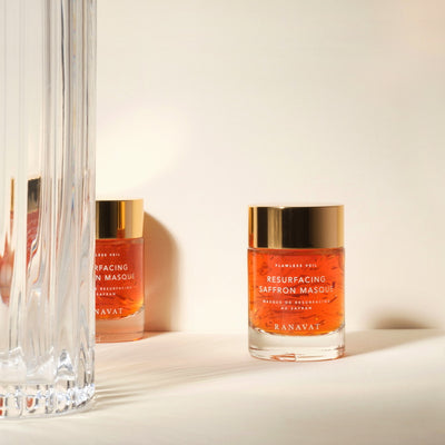 Ranavat Flawless Veil Resurfacing AHA Saffron Masque Mood with Vase