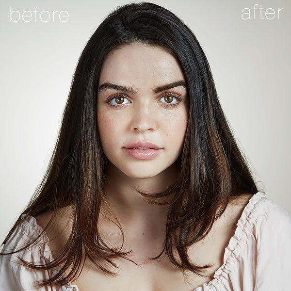 RMS Beauty Polvos Back2Brow - antes y después