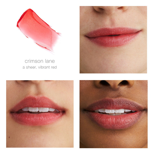 Balsamo labbra colorato quotidiano - Crimson Lane 4,5 g campione e labbra
