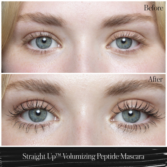 RMS Beauty Shine + Define Holiday Collection - mascara before after