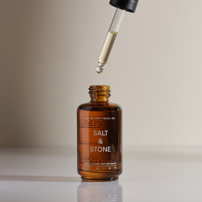 Salt & Stone Olio viso antiossidante da vicino