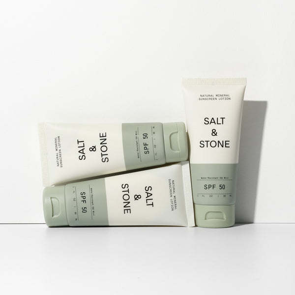 Salt & Stone Natural Mineral Sunscreen Lotion SPF 50 - group photo